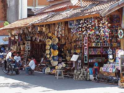 Shop fron in Legian St